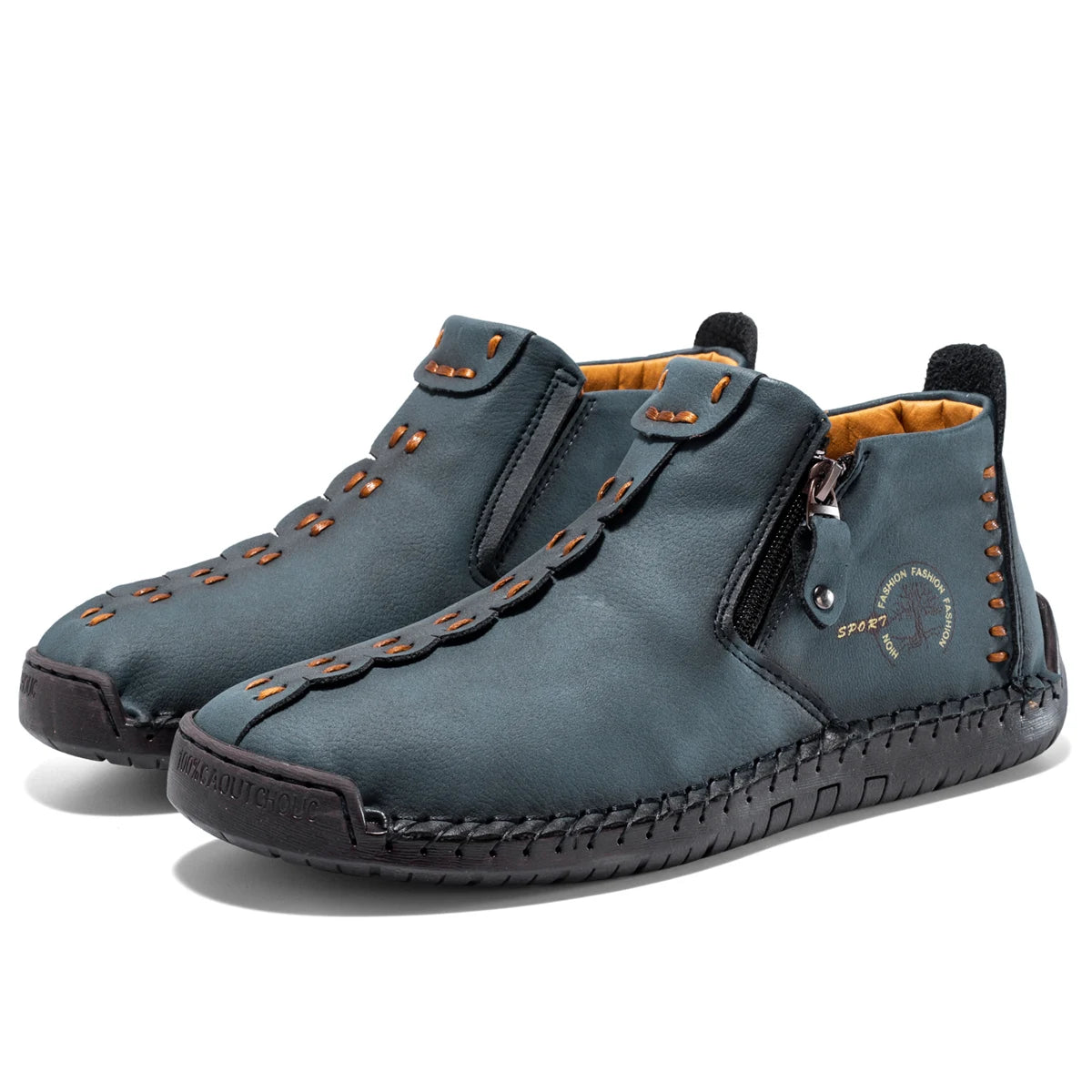 2026 New Style Comfortable Loafers Fashion Ethnic Style Casual Shoes Men's Slip-on Spring Breathable Boots Plus Size Ankle Boots