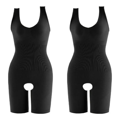 Shapewear One-Piece Body Sculpting Underwear Large Size Hip Lifting Tummy Control Open Bottom Briefs Comfortable Underwear