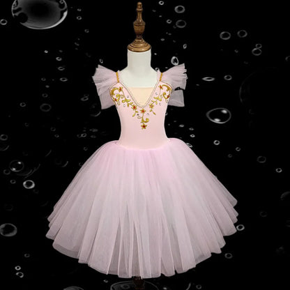 Fashion Children's Day Ballet Dress Kids Tutu Puffy Dance Wear Princess Dresses Girls Summer Performance Clothes Girl Vestidos