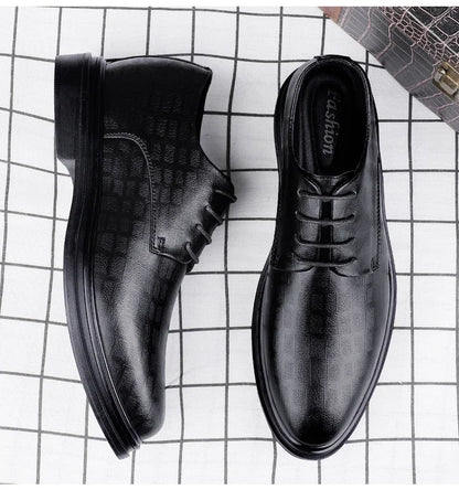 Men Dress Shoes Elevator Shoes Platform Breathable Casual Business Luxury Genuine Leather Soft Heightening Shoes 7CM Taller Male