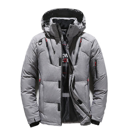 '-20 Degree Down Jacket Male Winter Parkas Men White Duck Down Jacket Hooded Outdoor Thick Warm Padded Snow Coat Oversize M-4XL