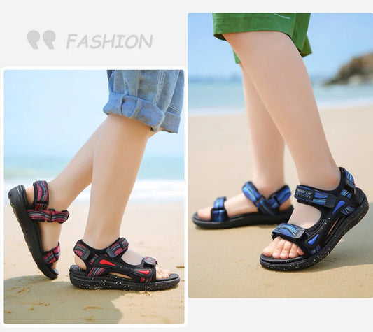 Fashion Kids Walking Sandals Boys Shoes Soft Sole Non-slip Outdoor Summer Children's Beach Water Shoes