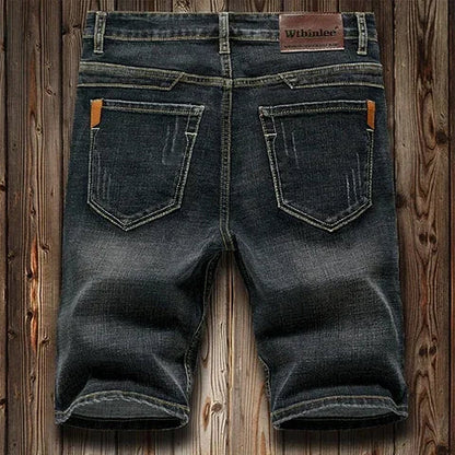 2026 Summer Shorts Jeans Men Denim Pants Stretch Dark Blue Fashion Design Men's Jeans Slim Straight Male Short Jeans Hombre