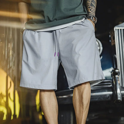 UPF 50+ Cool-Touch Shorts Men's Summer Knit Basketball Shorts with Elastic Waist Lightweight Quick-Dry Bottom for Running