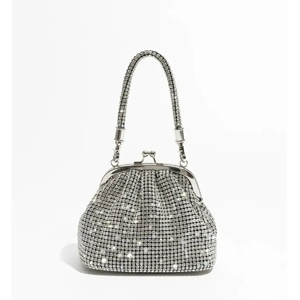 Fashion Rhinestones Evening Bag Portable Clutch Bag Casual Mini Purse Crystal Handbags Party for Women