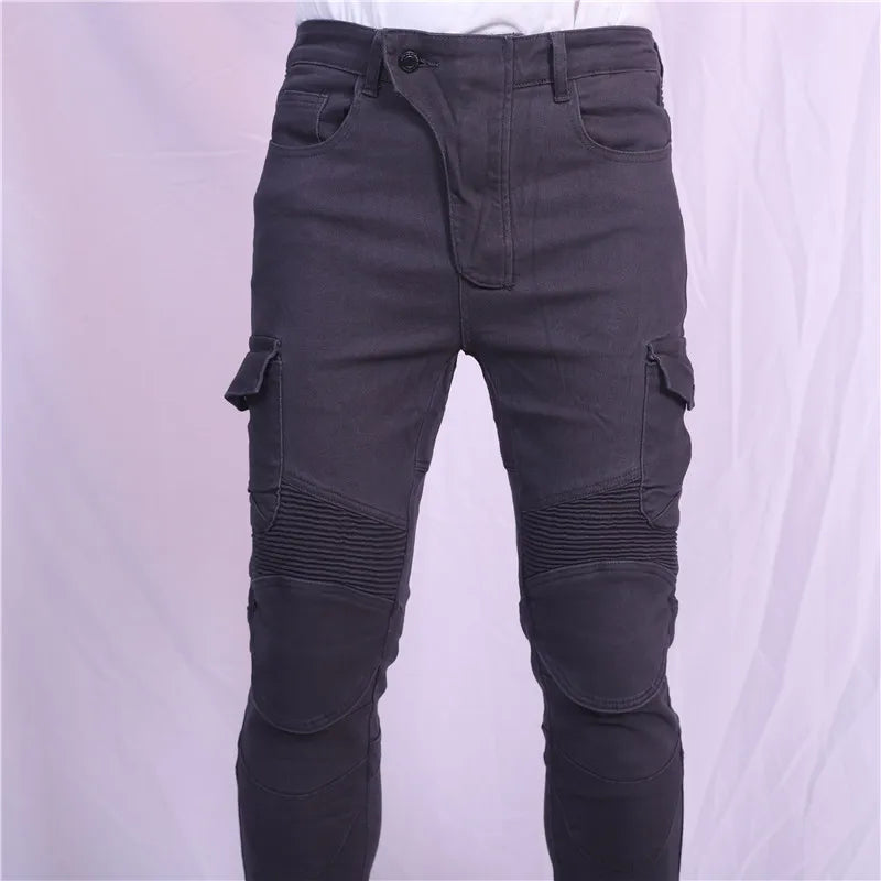 Motorcycle Jeans Pantalones Motocicleta Hombre Featherbed Jeans Standard Version Car Ride Trousers Pant Summer Riding