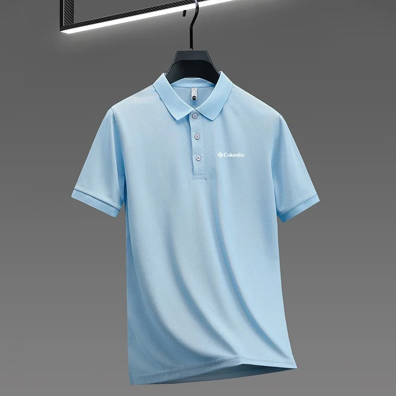 High End Brand New Men's Lapel Polo Shirt Summer Exquisite Letter Print Short Sleeve T-Shirt Business Leisure Fashion Men's Wear