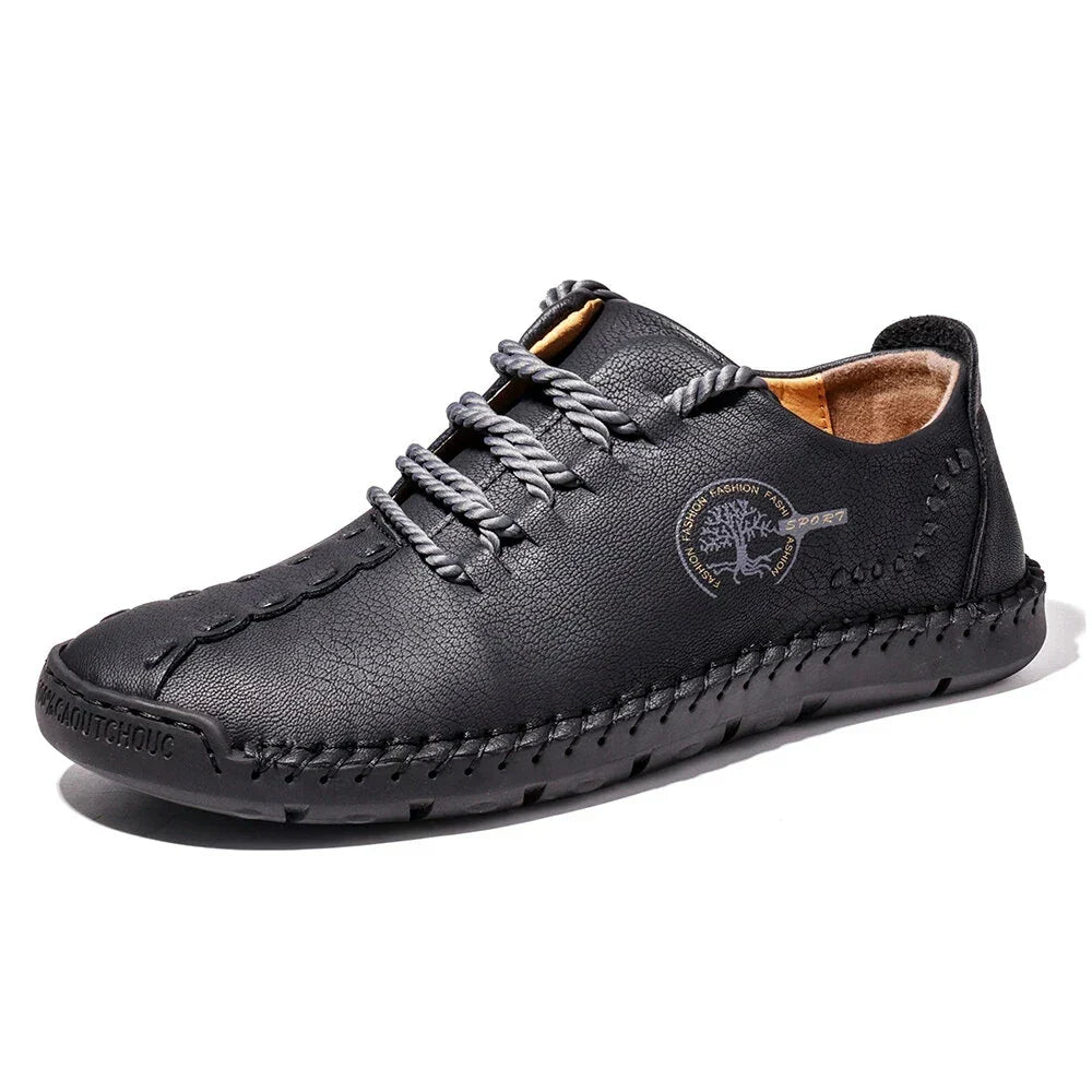 Handmade Leather Casual Men Shoes Design Sneakers Men Comfortable Leather Men Loafers Hot Sale Moccasins Driving Shoes Plus Size