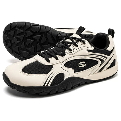 Unisex Wide Toe Barefoot Shoes Minimalist Retro Walking Sneakers Hiking Trail Running Shoes for Men Women