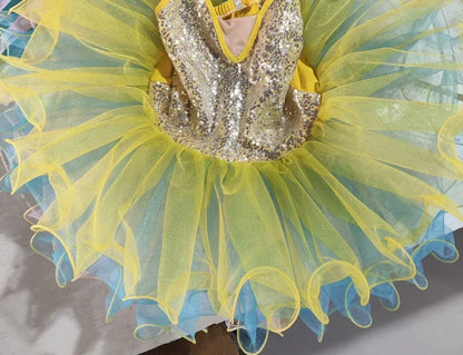 Summer Ballet Skirt Girl Dress Kids Outfit Vestidos Tutu Girls Dresses Dance Costume Baby Clothing Ballerine Children's Day