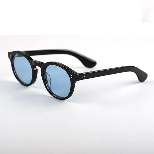 Johnny Depp Sunglasses Men Women Polarized KEPPE Style Sun Glasses Brand Vintage Acetate Frame For Male Eyeglasses Eyewear