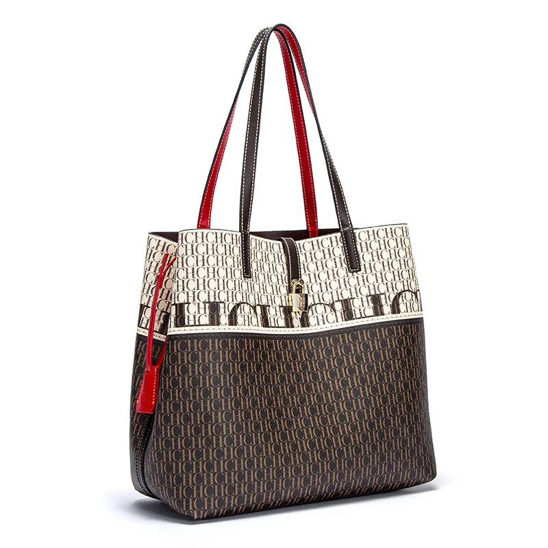 Retro Large Capacity Shoulder Bag for Women's Work 2024 Seasons New Leisure Personalized Tote Bag Fashion Underarm Bag