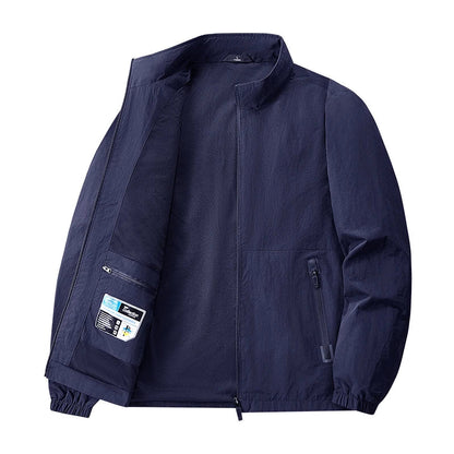 Big&Tall 8XL Men Outdoor Jacket Autumn Winter Jacket Hiking Camping Windbreaker Plus Size Spring Oversized Outwear Hooded Coat