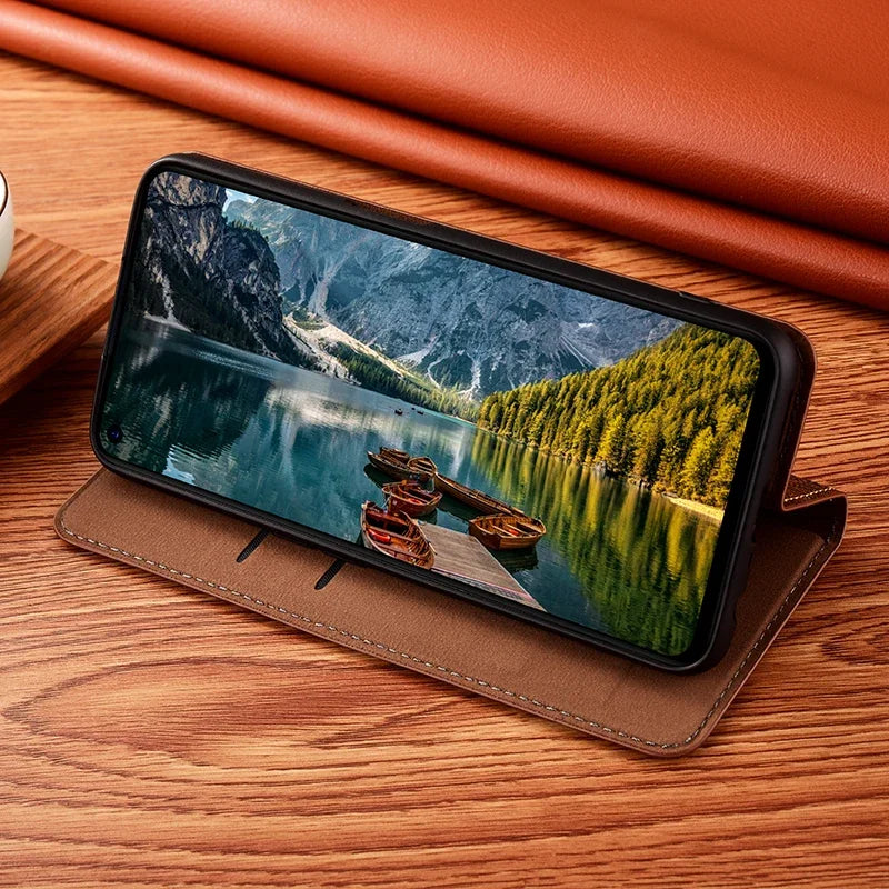 Crocodile Genuine Leather Magnetic Flip Case For iPhone 16 16e 15 14 11 12 13 Pro X XS Max Plus Mini SE 2025 All-inclusive Cover
