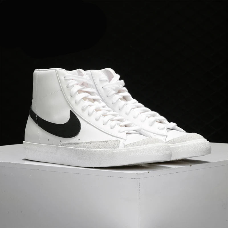 Official Authentic BLAZER MID '77 Men's and Women's Casual Comfortable Sneakers BQ6806-100