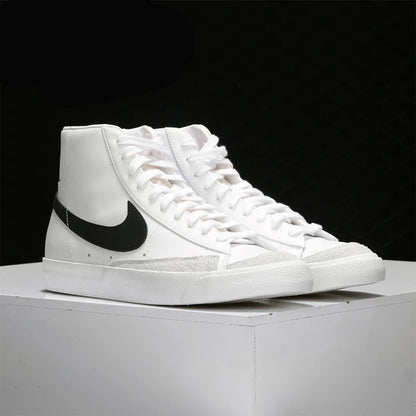 Official Authentic BLAZER MID '77 Men's and Women's Casual Comfortable Sneakers BQ6806-100