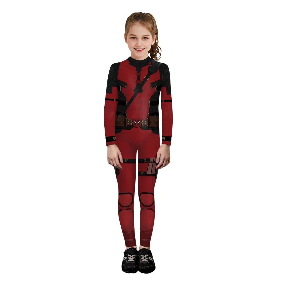 Kids Deadpool Wolverine Cosplay Costume Superhero Boys Girls Superhero Children Halloween Party Bodysuit Elastic Zenti Jumpsuits
