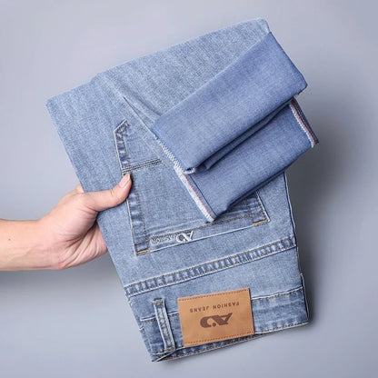 2026 Brand Best Price Comfort Straight Denim Pants Men's Jeans Business Casual Elastic Male High Quality Trousers