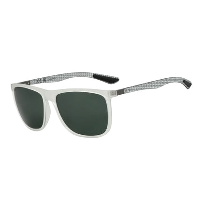 Square Polarized Sunglasses for Men Ultralight Carbon Fiber Sun Glasses Driving Fishing Golf Sports UV400 Protection