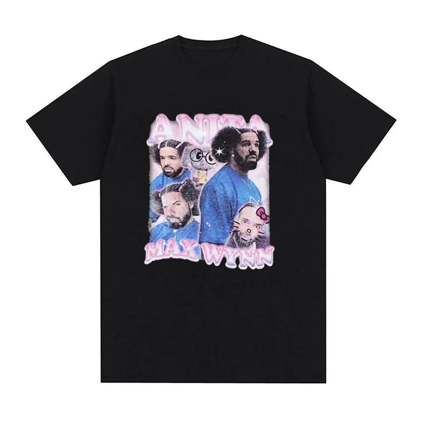 Rapper Drake Certified Lover Boy Album Print Graphic T Shirt Unisex Hip Hop Fashion T-shirt Men's 100% Cotton Oversized T-shirts
