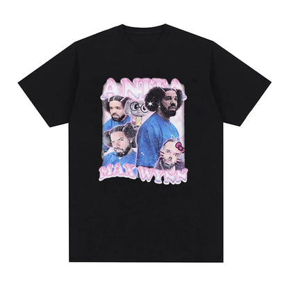 Rapper Drake Certified Lover Boy Album Print Graphic T Shirt Unisex Hip Hop Fashion T-shirt Men's 100% Cotton Oversized T-shirts
