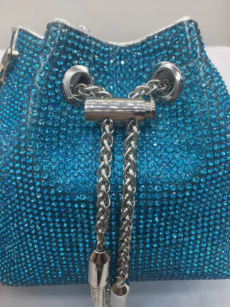 Crystal Shiny Rhinestones Diamond Evening Bag Wedding Party Clutch Purse Luxury Fashion Women Handbag Shoulder Crossbody Bag