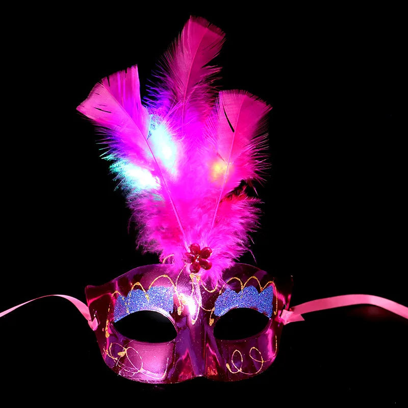 Girl Princess Dress with LED Light Up Costume for Children Cosplay Party Clothes Blue Pink Outfit Carnival Christmas Prom Gown