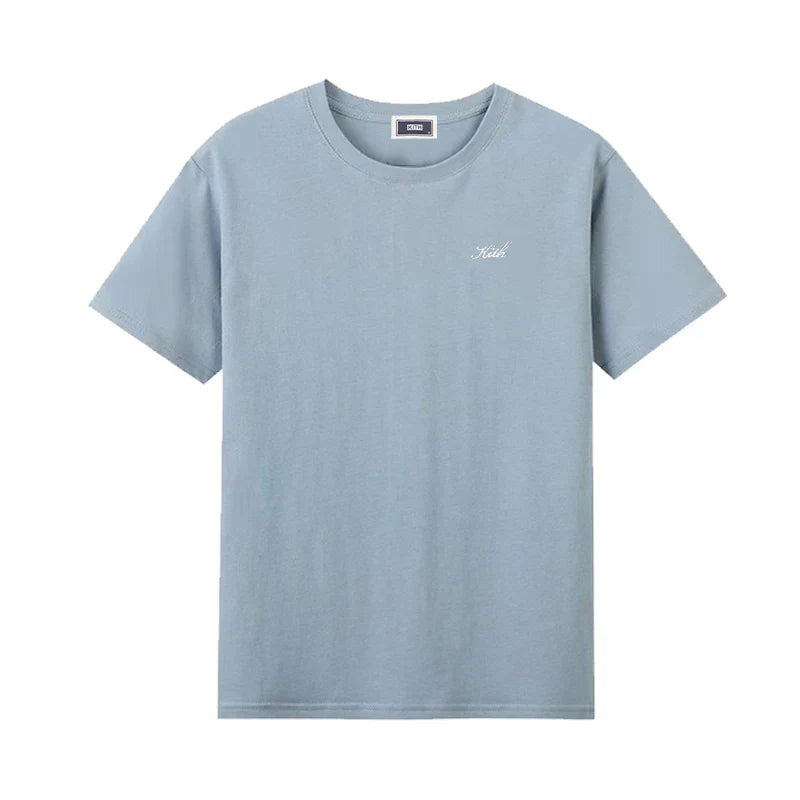 Summer Exported to Japan Korean Cotton Men Women T-shirt Embroidery letter Logo Couple Casual Loose O-Neck Short Sleeve Tees