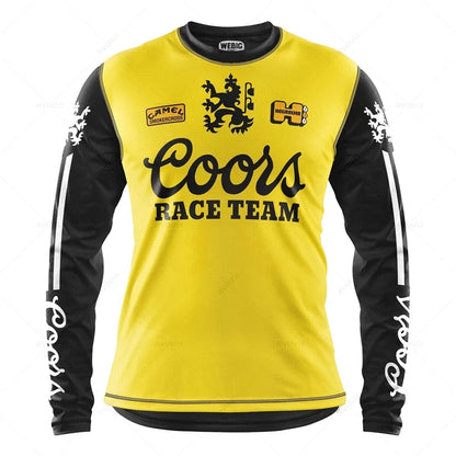Camping Motorcycle Mountain Bike Team Downhill MTB Jersey Offroad Bicycle Locomotive Shirt Cross Country Fishing Hunting Clothes