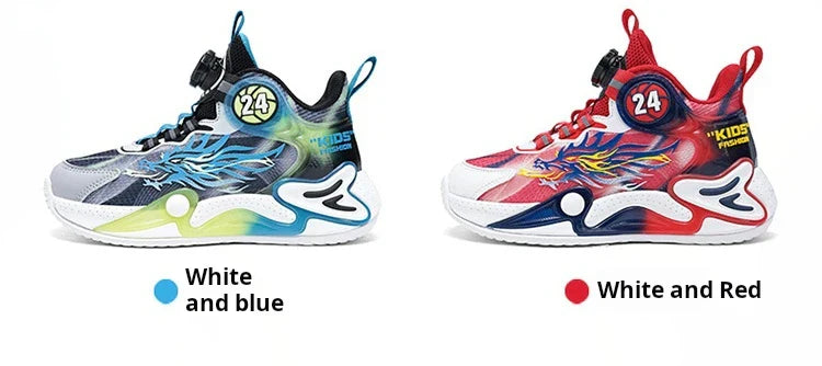 Luxury Boy Sneaker 2025 New Fashion Outdoor Kids Basketball Shoes Soft Sole School Children Sports Shoes for Boy 4 To 12 Years