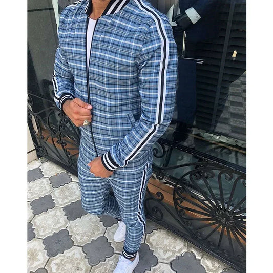 Men's Outdoor Sports Suit New Style Quick Dry Sweatshirt Pants 2-Piece Set Cross-Border Casual Attire For Active Men