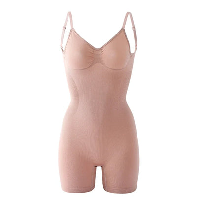 Women's Low Back Seamless Bodysuit Tummy Control Hip Lifter Full Body Shaper Backless Shapewear Jumpsuit Slim Corset