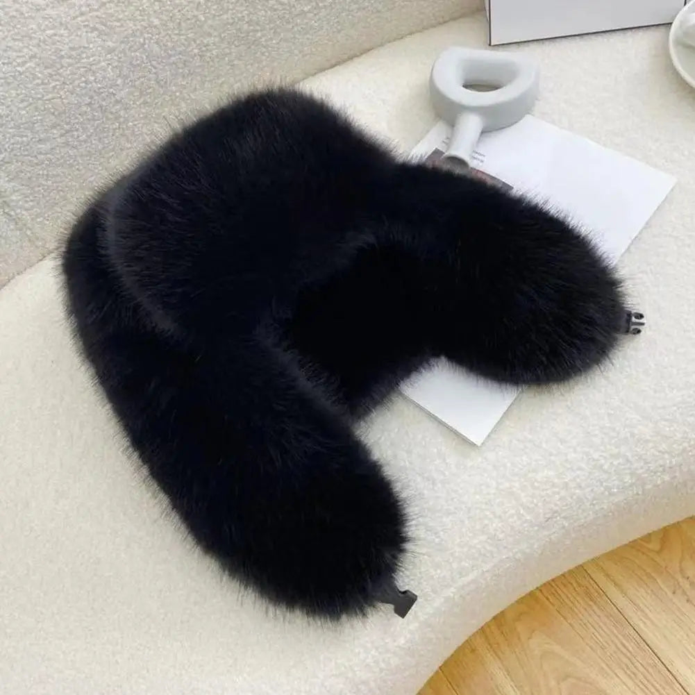 Faux Fur Bomber Hat Or Women And Men Windproof Warm Earmuffs Windproof Earflap Cap Thickened Russian Caps Ear Protection Hats