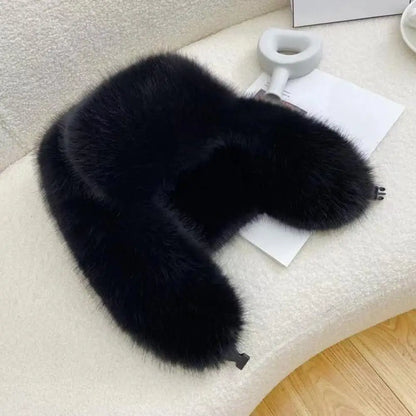 Faux Fur Bomber Hat Or Women And Men Windproof Warm Earmuffs Windproof Earflap Cap Thickened Russian Caps Ear Protection Hats