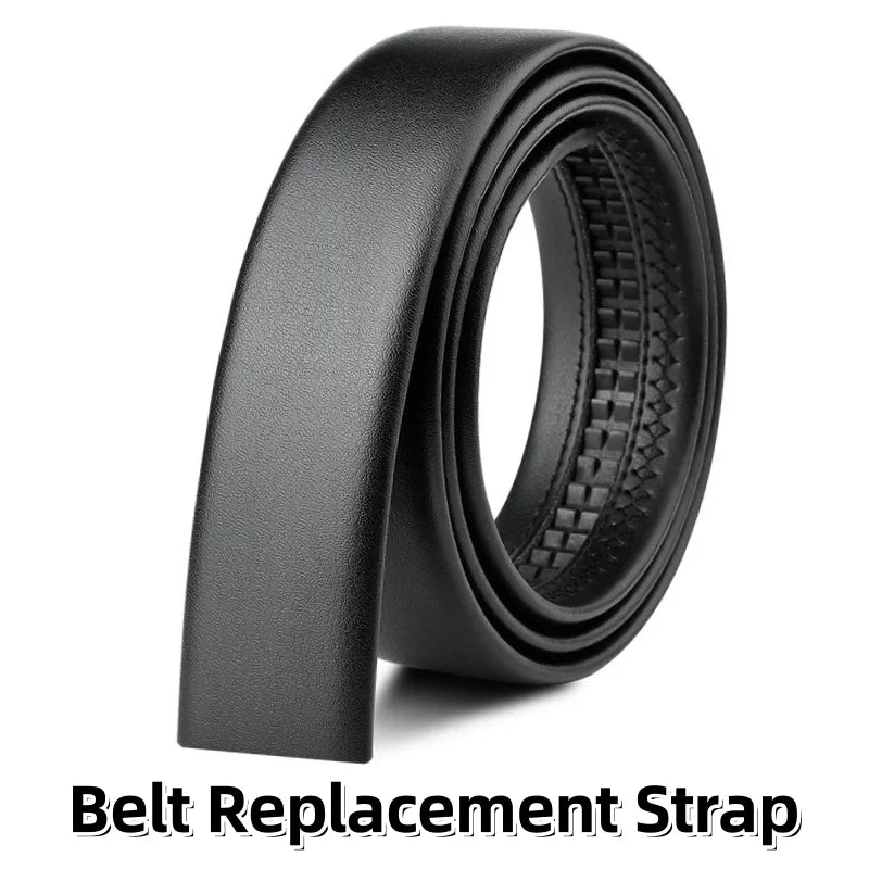 Automatic buckle belt High quality Men belt Genuine leather belt for men Adjustable No Hole Belt men