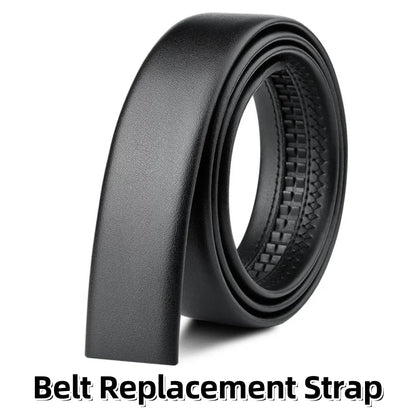 Automatic buckle belt High quality Men belt Genuine leather belt for men Adjustable No Hole Belt men