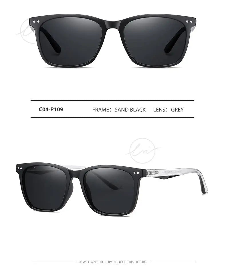 Brand Polarized Sunglasses Men Women Fashion Square Shades Leopard Frame Ladies Travel UV400 Goggles Driving Sun Glasses