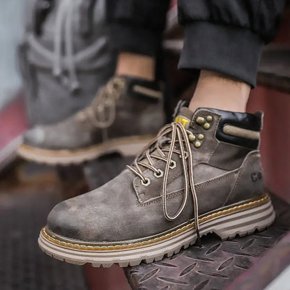 Hot Selling Winter Men Snow Boots High-quality Classic High Top Outdoor Hiking Shoes Anti Slip Thick Soled Practical Work Shoes