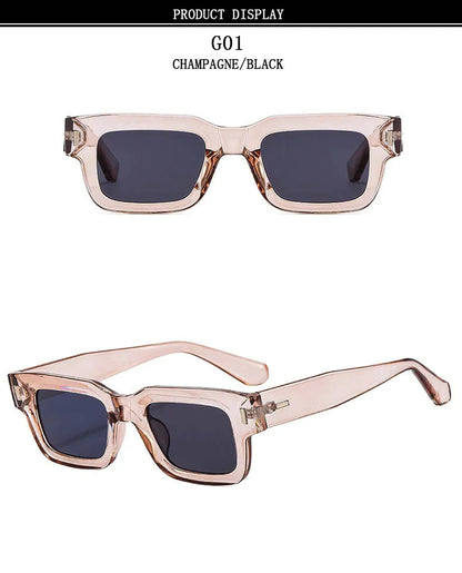 2024 Square Sunglasses For Men Luxury Vintage Sunglasses Women Trendy Retro Men Fashion Gafas De Sol Hombre Lunette Soleil Femme