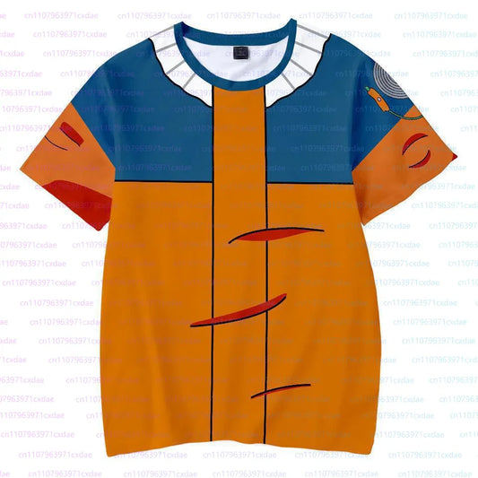 Kakashi Sasuke Anime Summer Boys Short Sleeve T-Shirt Men Cosplay Naruto Character 3D Print Fashion Short Sleeve Tops