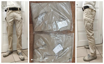 IX9 City Tactical Cargo Pants Men Hiking   Hunting Pants Cotton Many Pockets Stretch Flexible Man Trousers XXXL