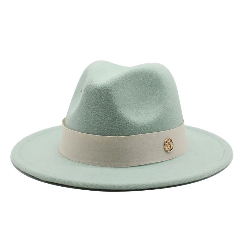 New Fedora Hat for Women Winter Elegant Fashion Formal Wedding Decorate Church Cap Panama Party Jazz Hat Chapeau Femme