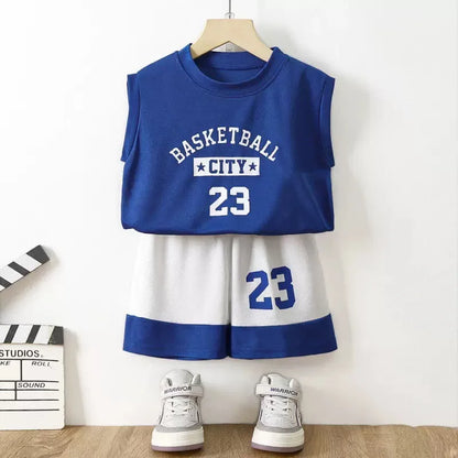 1Set Boys Leisure Set Fashion Cartoon Children Short Sleeve Shorts Sets Summer Kids Clothes Baby Tee+Short Pants Tracksuit