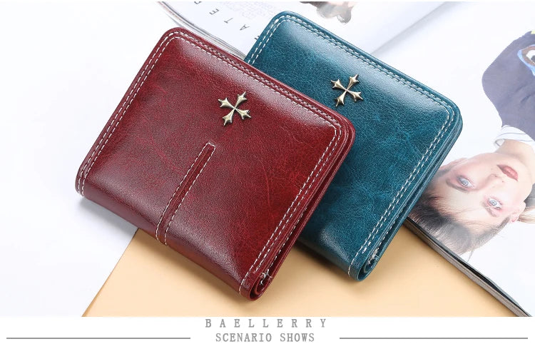 Nouveau Mini Portefeuille Femme Mince Mode Féminine Petits Portefeuilles Fermeture Éclair Cuir PU Qualité Porte-Monnaie Femme Porte-Cartes