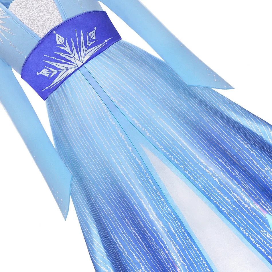 LED Light Elsa Dresses for Girls Costume Kids Cosplay Carnival Princess Children Gowns Clothing Party Dresses Outfits 2-10Yrs