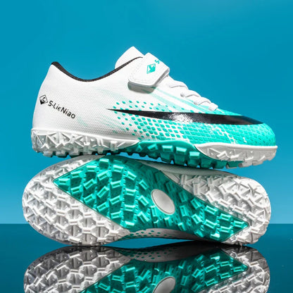 New Kids Professional Football Boots Training Shoes Soccer Shoes Turf Match Grass Ultralight Cleats Boys Non-Slip Drop Shipping