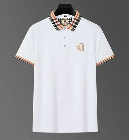 Luxury brand short sleeve men's polo shirt hot selling in summer classic embroidery high-end breathable cotton golf top T-shirt