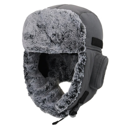 Men's Trapper Hat With Faux Fur Linning Eskimo Windproof Waterproof Winter Warm Hats Ushanka Hunting Skiing Hat
