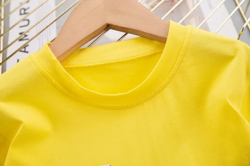 Fashion Cute Baby Boys Clothing Sets High-Quality Short T-Shirt + Denim Shorts 2-Piece Suits Summer Cotton