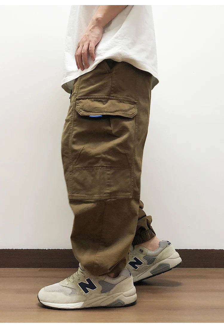 High Quality Japanese Streetwear Baggy Cargo Pants Hip Hop Men'S Clothing Plus Size Casual Jogging Pants Harajuku Trousers Male